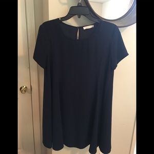 Navy blue swing dress